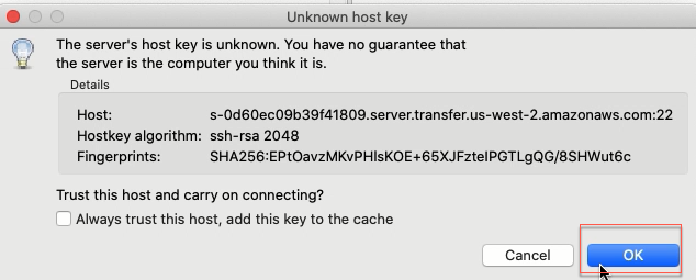 filezilla SFTP